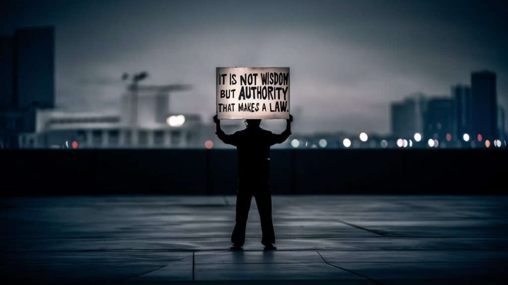 It is not wisdom but authority that makes a law. t - tymoff