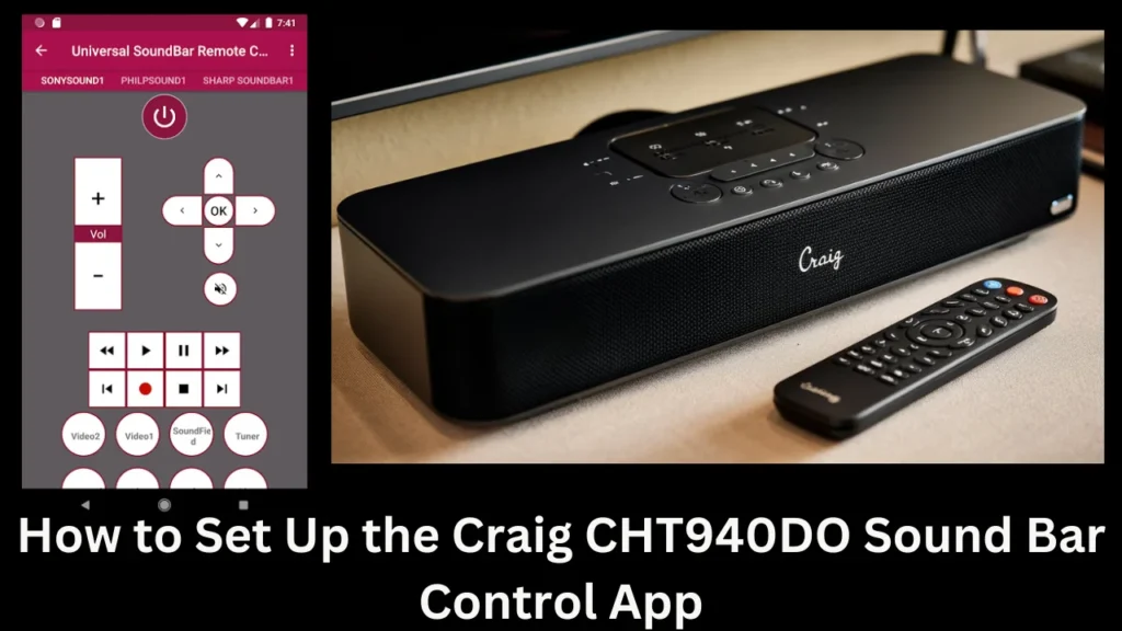 How to Set Up the Craig CHT940DO Sound Bar Control App