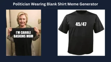 politician wearing blank shirt meme generator